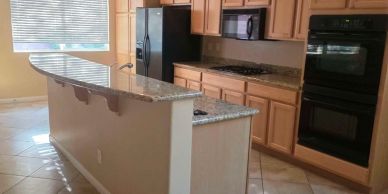 Kitchen cleaned of construction dust and debris in Las Vegas