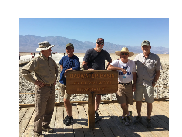 Bad Boys at Badwater. Doesn't get any lower than this.