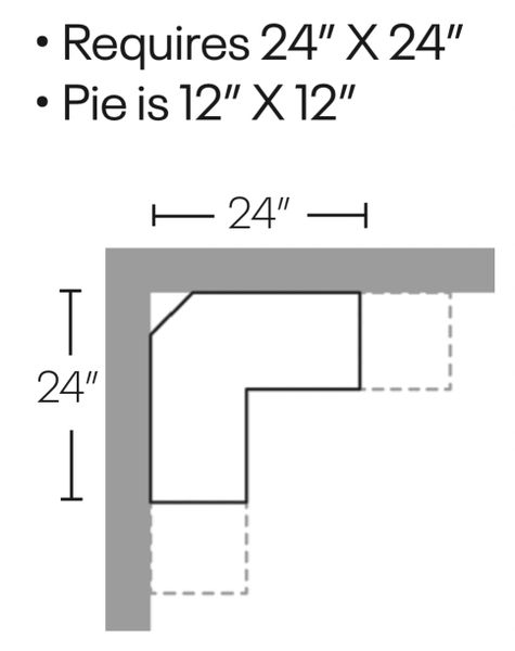 42in Tall Corner Wall Cabinet - Concord