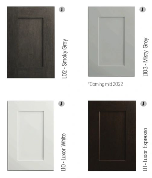 2 Door 2 Drawer Vanity 36in to 42in/ Luxor Collection