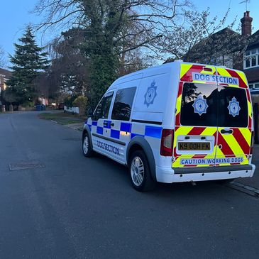 K9 security dog van
