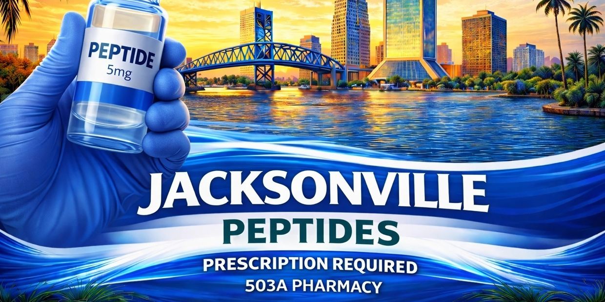 Jacksonville peptides BPC-157, TB-500, CJC-1295, MOTS-c, prescription required  503A pharmacy  
