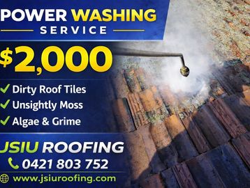Pressure washing Melbourne, roof tile cleaning, moss and lichen removal, driveway pressure cleaning