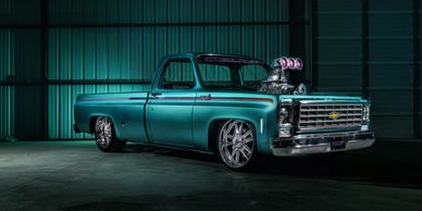 76 c10 "Blowin' Money"
8-71 Blown 6.0 LS 
Built TH400
Full Qa1 Suspsension Setup w/ Wilwood Brakes
T