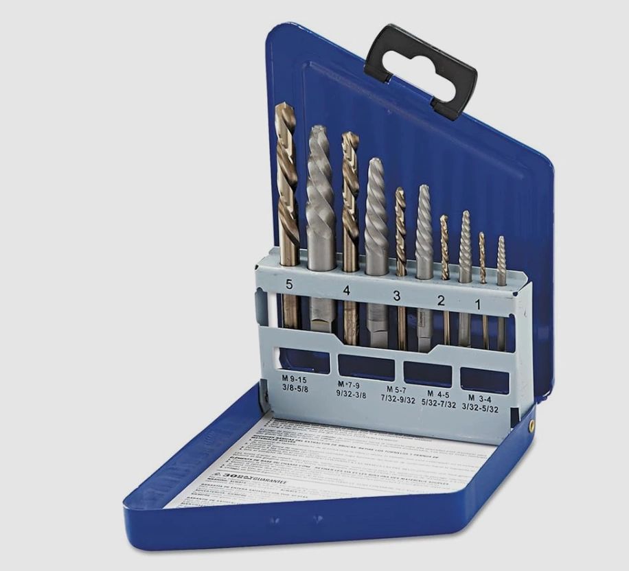 Irwin Tools IRWIN Screw Extractor/Drill Bit Set, 10-Piece (11119)