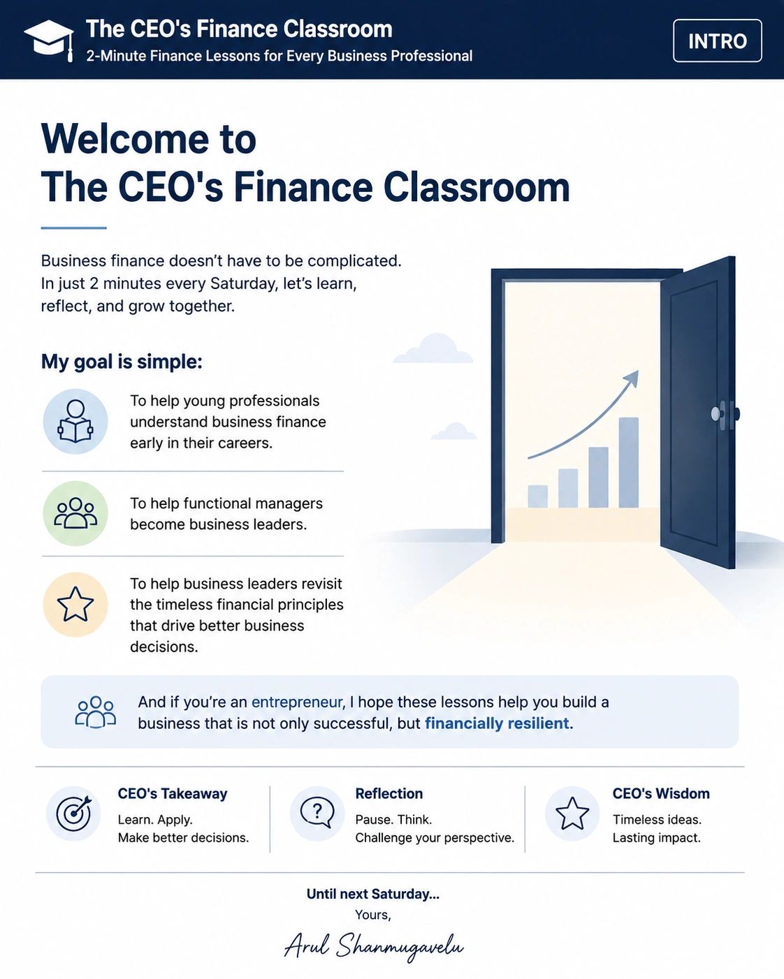Introduction to my CEO's Finance Series