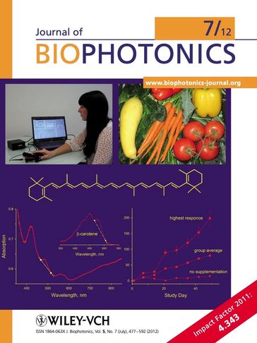 Journal of Biophotonics cover.