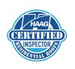 Logo for Haag Certified Residential Roofs Inspector.