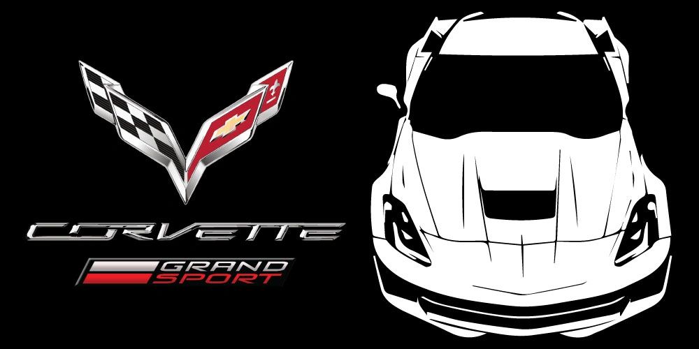 Banner Automotive Corvette Grand Sport C7 Front silhouette
