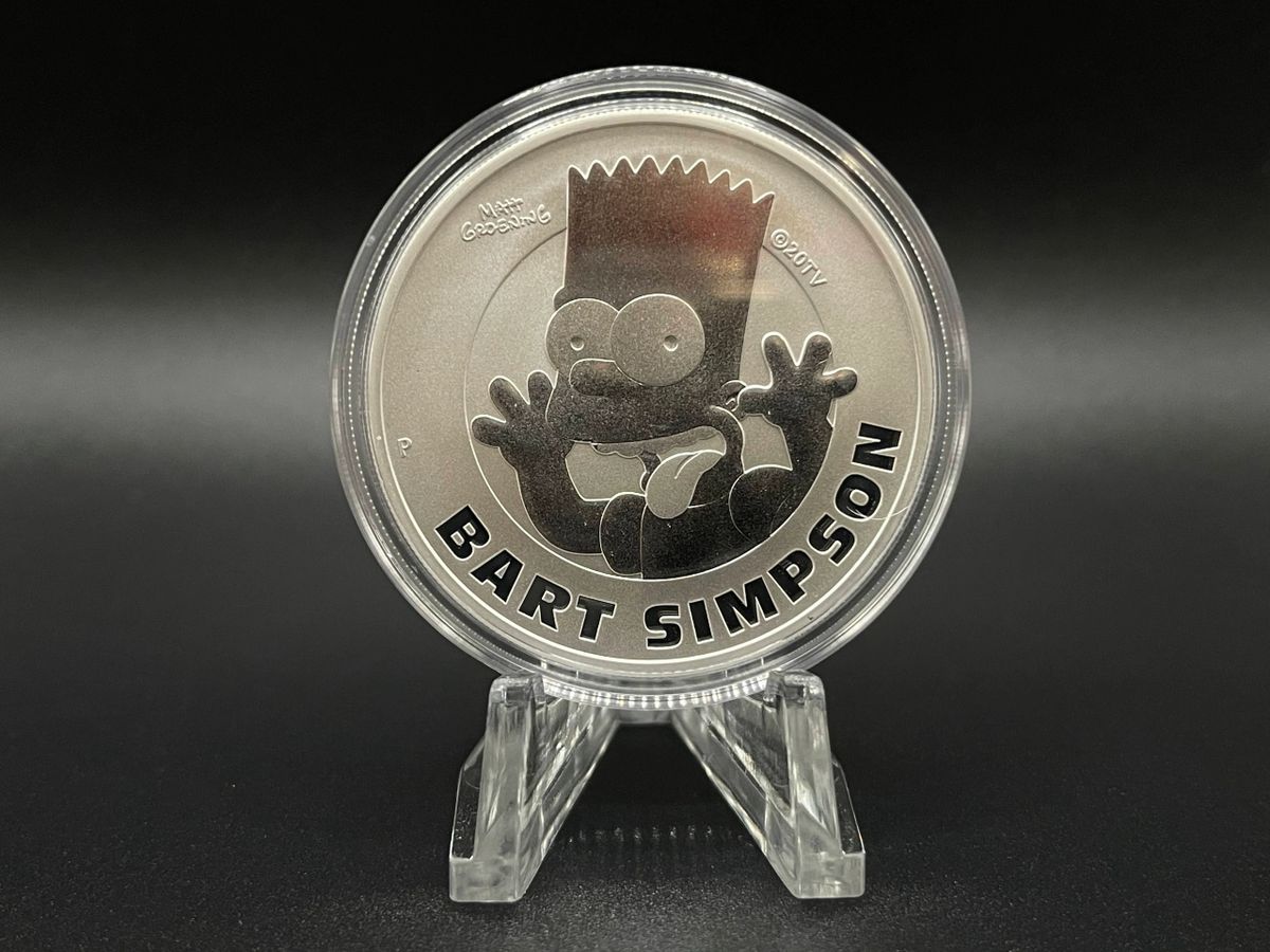 2022 1 oz Tuvalu Bart Simpson Silver Coin .9999 Fine BU