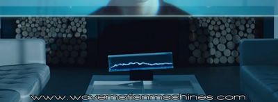 Screenshot from video for "Dancing With a Stranger"-Sam Smith showing a Hughes Wave Motion Machine