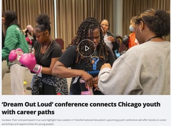 Youth engage in empowering activities at the 'Dream Out Loud' conference in Chicago.