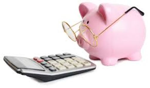 Piggy bank saving money for heating and plumbing services