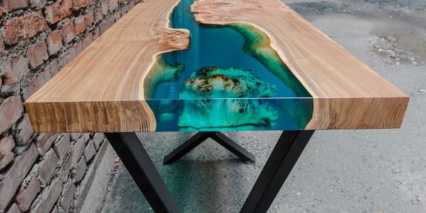 custom Epoxy table River table