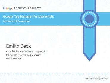 introduction to data studio award google analytics academy tag manager fundamentals