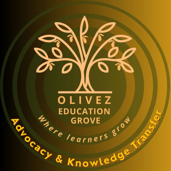 Logo of Olivez Education Grove with a tree and slogan.