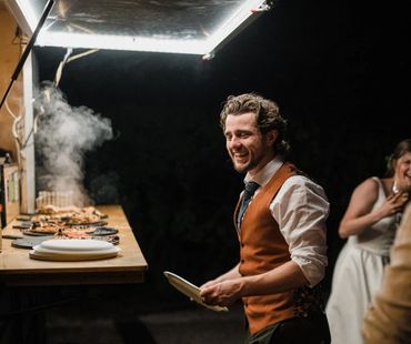 Mobile pizza food truck: artisan, gourmet catering for weddings, corporate events, private parties