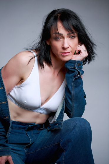 A Calvin Klein inspired Cold Lake Portrait session located  at Studio Couture by Cindy.
