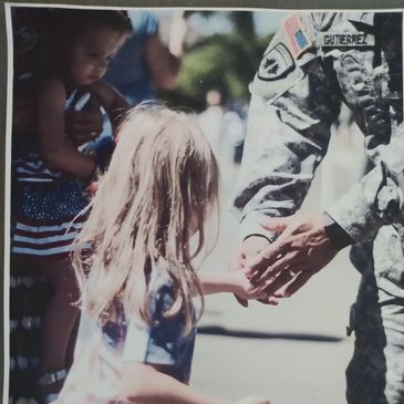 Our military defending and protecting our children future.