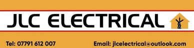 Banner for JLC Electrical with contact number and email.