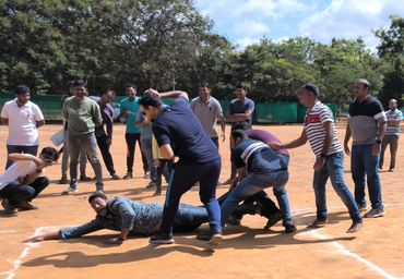 Fathers' Kabaddi match during Annual Sports Day