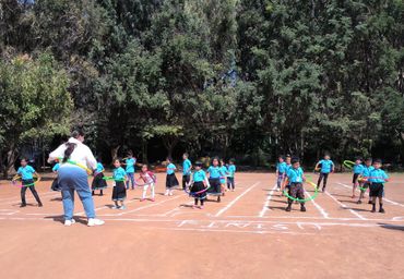 Children participating in sports at Hummingbird Preschool