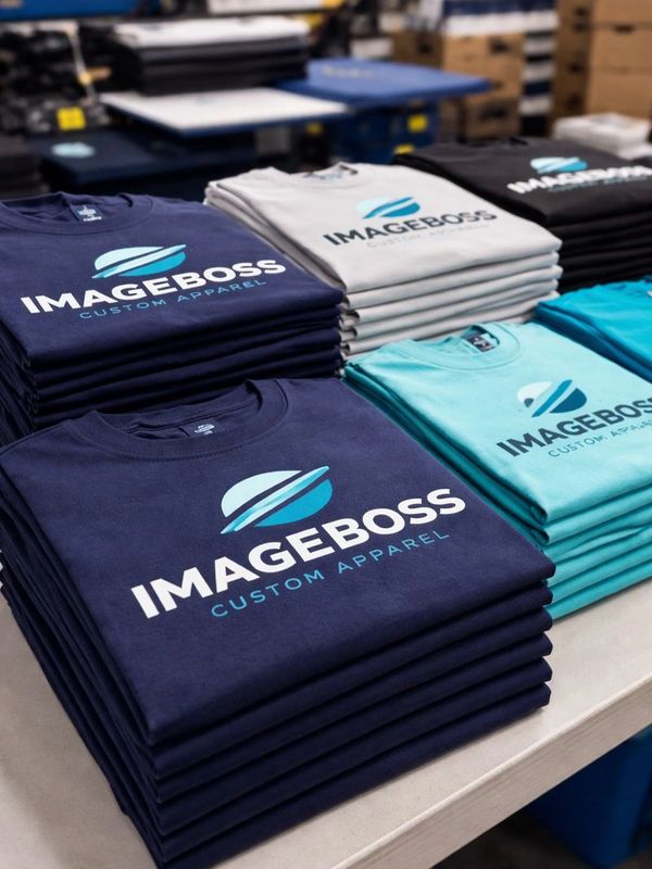 Custom shirts and apparel being printed at Printing Boss in Lancaster, CA