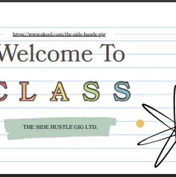 Welcome to class slide with colorful letters and a decorative star.