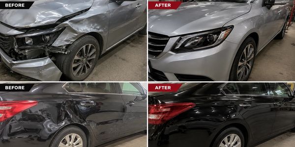 Insurance Claim Assistance
Collision Repair
Auto Body Repair
Frame Straightening & Repair
Dent & Scr