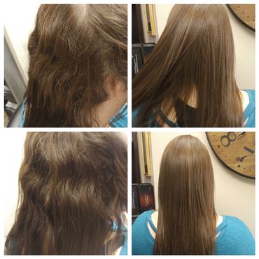 Yuko Permanent Straightening (Wavy underneath, straighter on top).  Over 10 years of Yuko Straighten