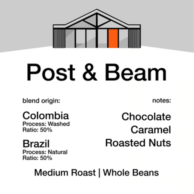 Post & Beam is a balanced espresso blend built on structure and harmony.