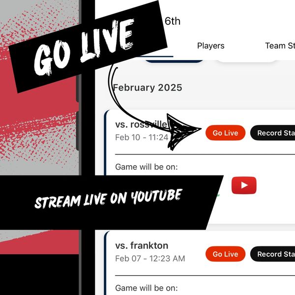 Go live and stream your game events on YouTube easily with the Go Live feature.