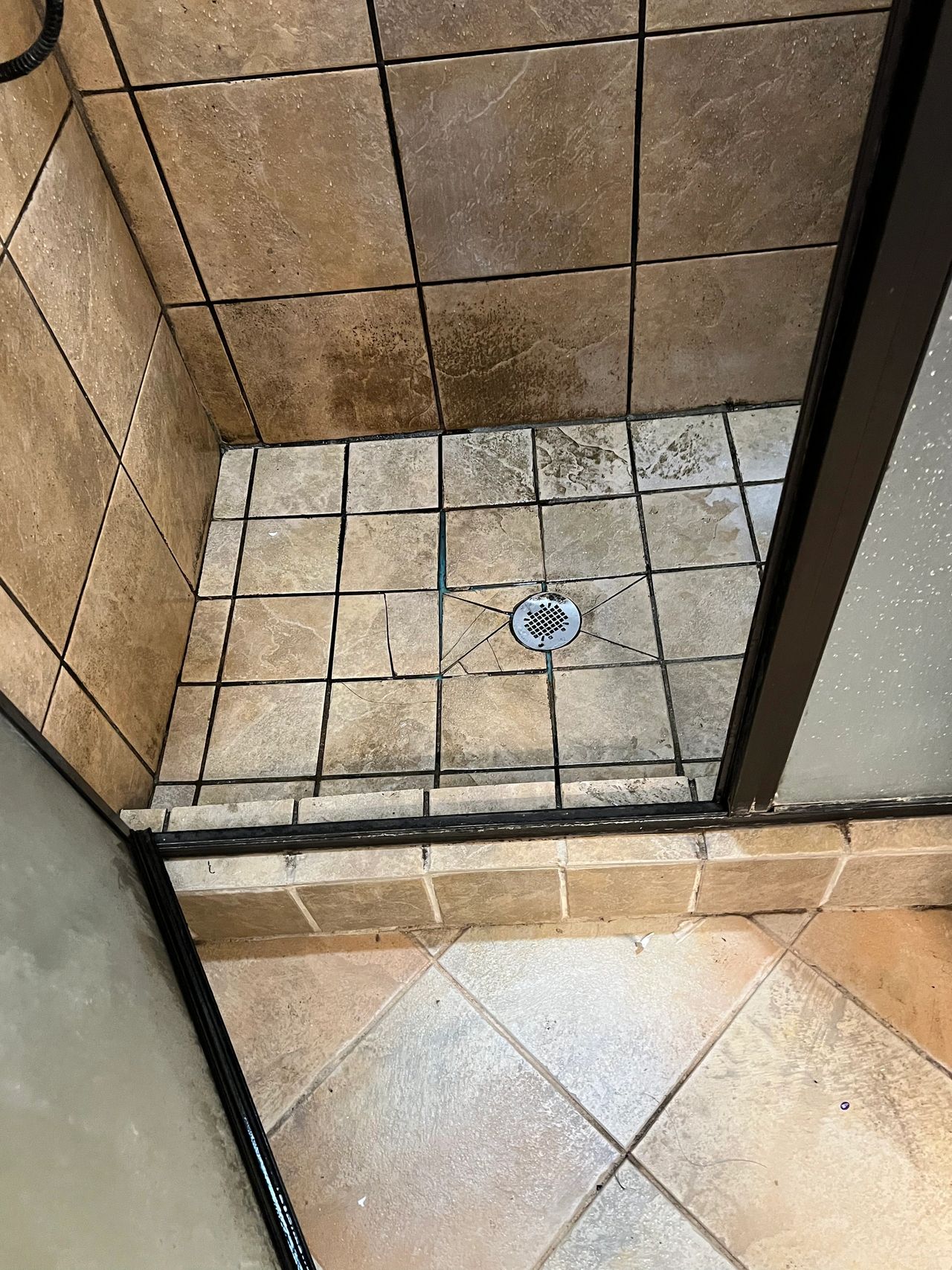 Leaking shower pan