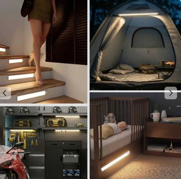 Various interior and exterior scenes featuring LED lighting.