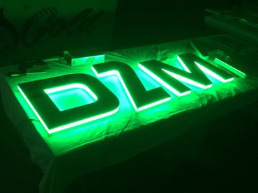 Bright LED letter board. Name board