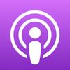Apple Podcasts logo.