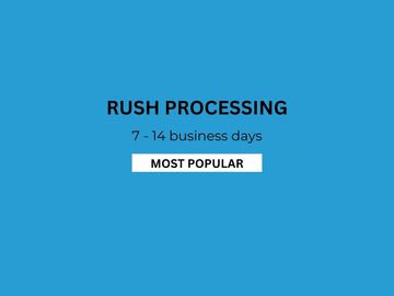 Rush apostille processing is 7 to 14 business days not including shipping time.  

