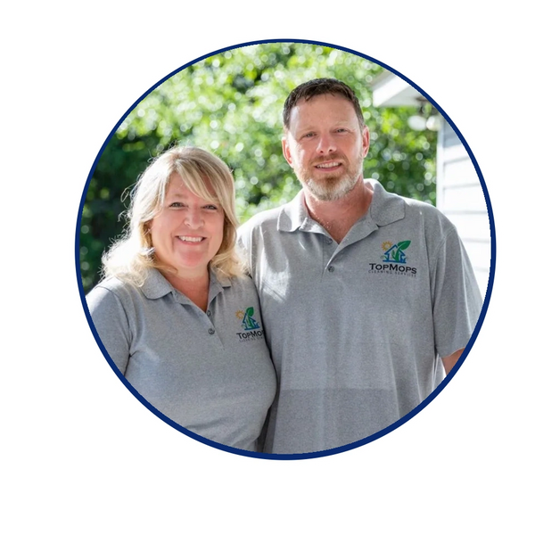 Top Mops Cleaning Services owners Kristen and Mike Bray proudly serving Wilmington and coastal areas