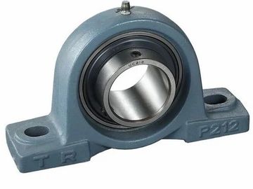 Mounted bearing unit with housing and ball bearing.