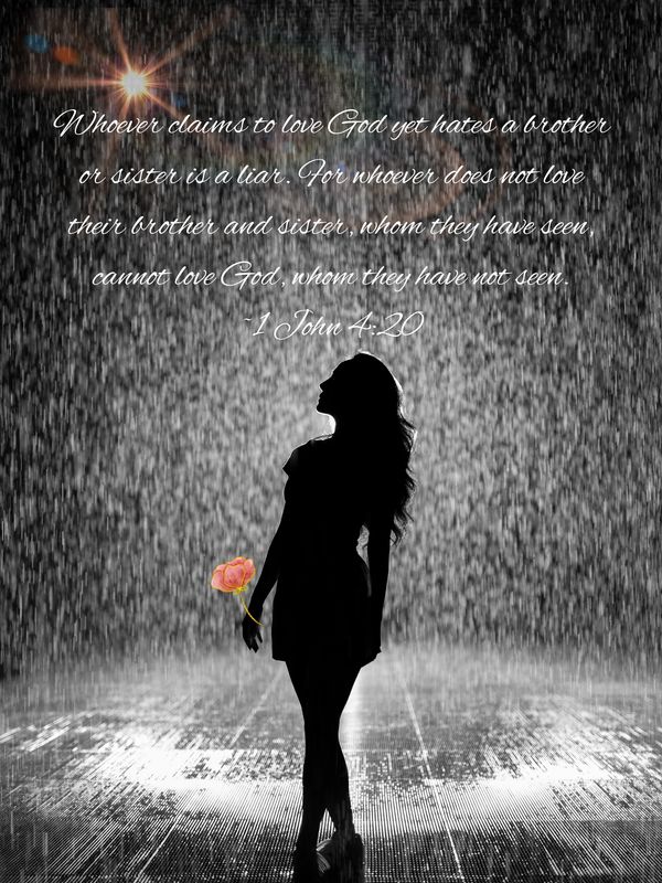 1 John 4:20 Scripture Canvas