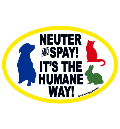 Humane Way Neuter and Spay It's the Humane Way magnet