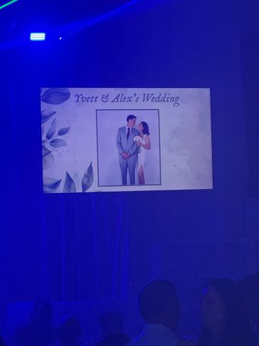 Wedding sign for Yvett and Alex.