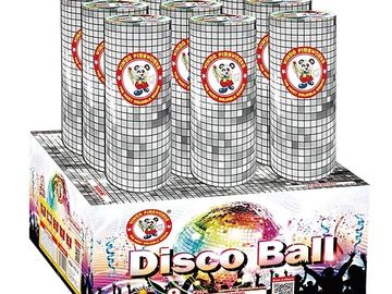 Package of disco ball fireworks.
