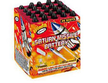 Box of Saturn Missile Battery fireworks.