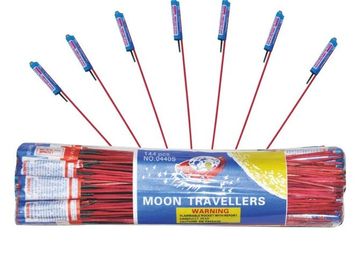Pack of Moon Travellers fireworks with sticks.