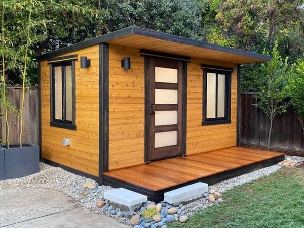 Outdoor office shed builder, tiny home construction, guest house building, marin general contractor