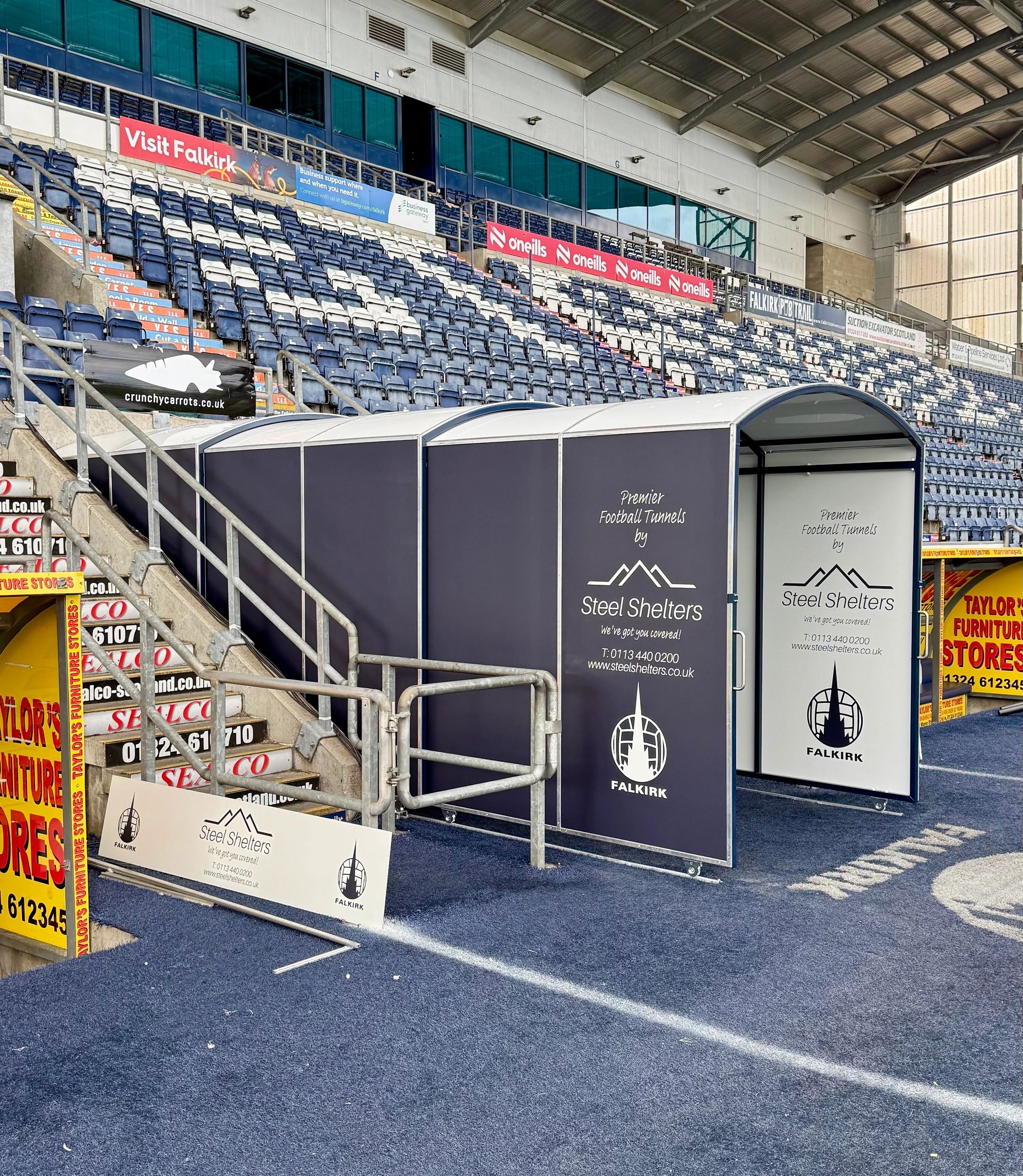 retractable football tunnel