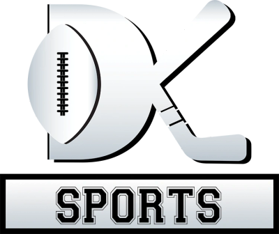 Logo of DK Sports featuring a football theme.