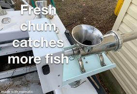 Fresh Chum catches more fish Down Time Charters - Annapolis fishing Charters