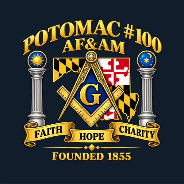 Potomac 100 Masonic Logo
